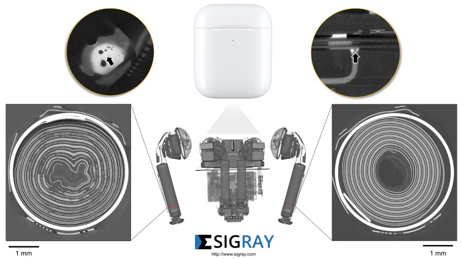 [Sigray] AirPods을 X-ray로 찍어봤습니다.